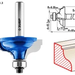 фото Фреза по дереву кромочная калевочная Зубр 28706-41.3