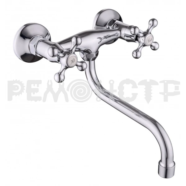 Фото Смеситель настенный 264 силумин двухручковый KWD-2003S-DS-58, 1/2' Lucky Tap, 1/10 П