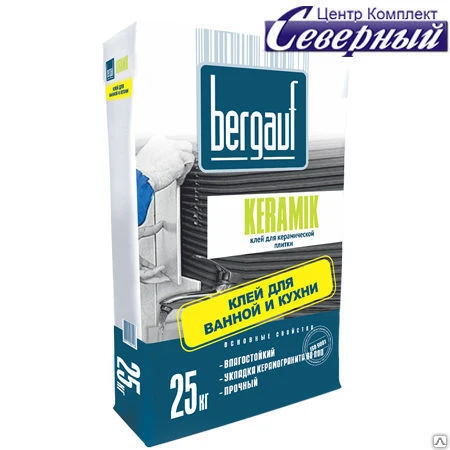 Фото Клей для плитки Бергауф Керамик (Bergauf Keramik) (25 кг)