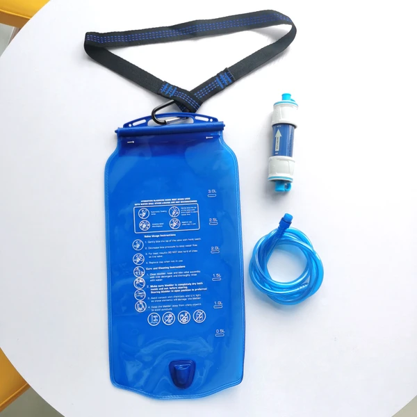 Фото PEVA food grade sports folding water filter bag factory direct sales