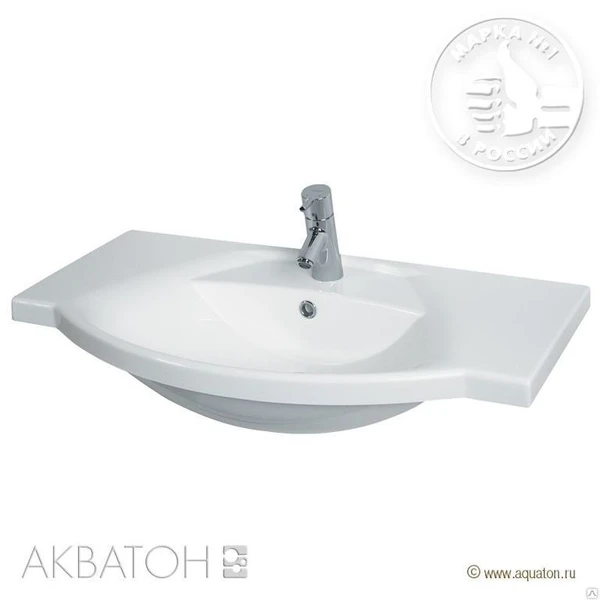 Фото Раковина Лацио 85 см белая Акватон 1A701831LC010 Aquaton