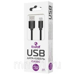 фото Кабель Krutoff Micro USB Classic(1m) черный (14854)