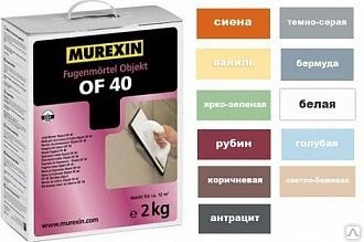 Фото Затирка для швов MUREXIN FM 60 Белый 2кг