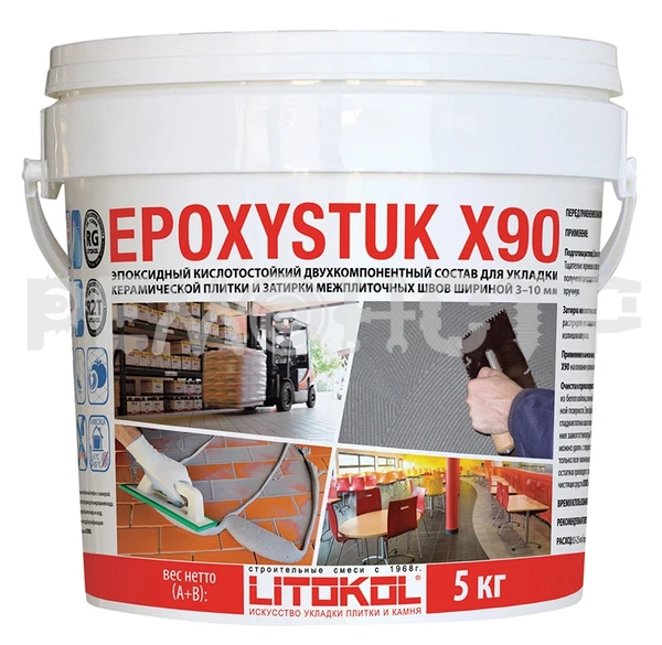 Фото Эпоксидная затирочная смесь EPOXYSTUK X90