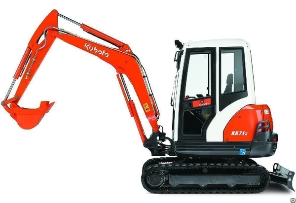 Фото Аренда мини-экскаватора Kubota KX71-3