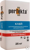 Фото Клей плиточный PERFEKTA "Смартфикс", 25кг