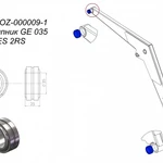 фото Втулка GE035ES2RS POD-LOZ-000009-1 для фронтального погрузчика Metal-Fach Вепрь Т219