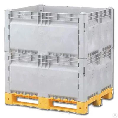 Фото Box pallet KitBin XT 1200х1000х1280 разборный сплошной контейнер БоксПаллет