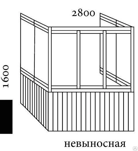 Фото Балкон П - образный не выносной