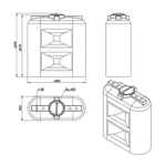 Фото №2 Емкость SL 2000л OIL (для топлива)