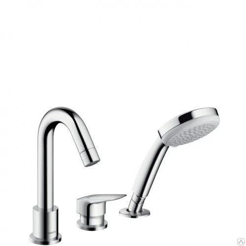 Фото Hansgrohe Logis 71313000 Смеситель для ванны на 3 отверстия Hansgrohe