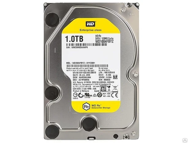 Фото Жесткий диск 3.5" 1Tb WesternDigital WD RE WD1004FBYZ, 7200rpm, 
128Mb, SAT