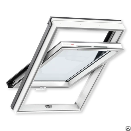 Фото Мансардное окно VELUX GLP 0073 Белый пластик ручка снизу МR06 78x118