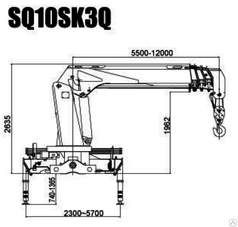 Фото Манипулятор XCMG SQ10SK3Q г/п 10т.