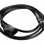 фото Шнур питания R-10-Cord-C13-C14-3 C13-С14 проводник. 3х1кв.мм 3м 220В 10А черн. Rem 892858