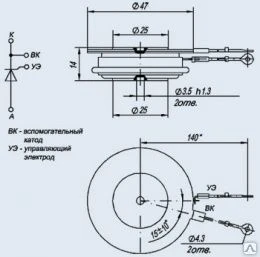 Фото Силовой тиристор Т133-500