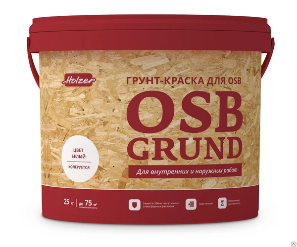 Фото Грунт-краска OSB-GRUND 4 кг белая