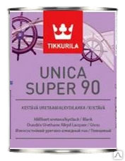 Фото Лак алкидный UNICA SUPER EP 90 высокоглянцевый 0,9 л Tikkurila