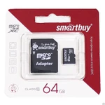 фото Карта памяти SmartBuy micro SD 64gb. class 10