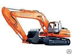 Фото Гусеничный экскаватор Doosan DX225LCA с ковшом, с экипажем