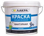 Фото Краска ЛАКРА фактурная белая 18 кг