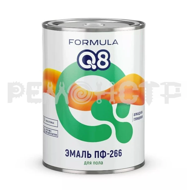 Фото Эмаль ПФ-266  0,9кг желто-коричневая FORMULA Q8 (14/700) П