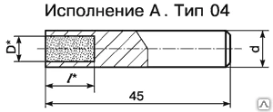 Фото Карандаш алмазный 3908-(0065-0066, 0068) 1 карат ГОСТ 607-80