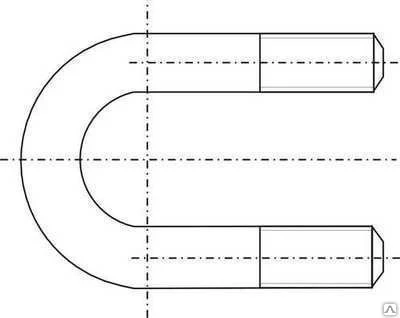 Фото Хомут на тр.ф32 по ГОСТ 24137-80 (U-болт) ст3-35, шт