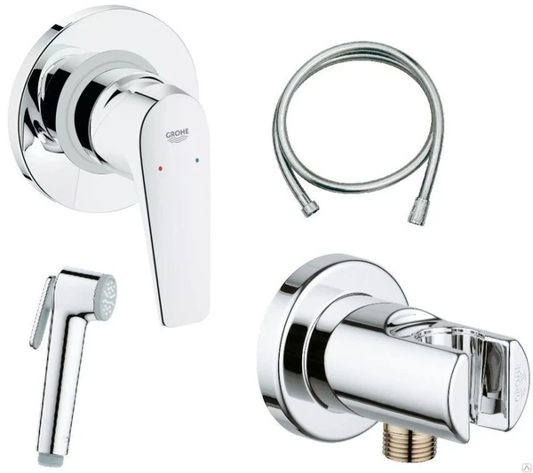 Фото Гигиенический комплект Grohe BauFlow 124900 Jacob Delafon