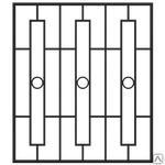 фото Кованая решетка оконная Р-29