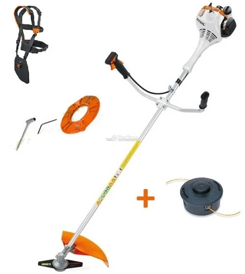 Фото Триммер бензиновый Stihl FS 55 C (нож + леска + двойной ремень)