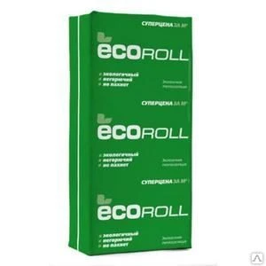 Фото МИНЕРАЛЬНАЯ ВАТА ECOROLL+, 100 ММ