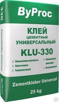 Фото Клей цементный универсальный KLU-330, 25 кг