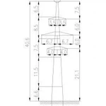 фото Промежуточная опора ЛЭП 220 Кв-1П220-2Т-4.9