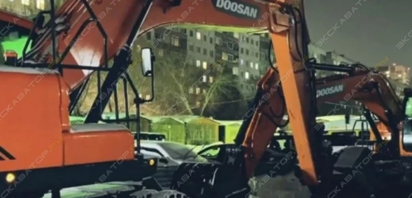 Фото Аренда колесного экскаватора Doosan DX210W, Новосибирск