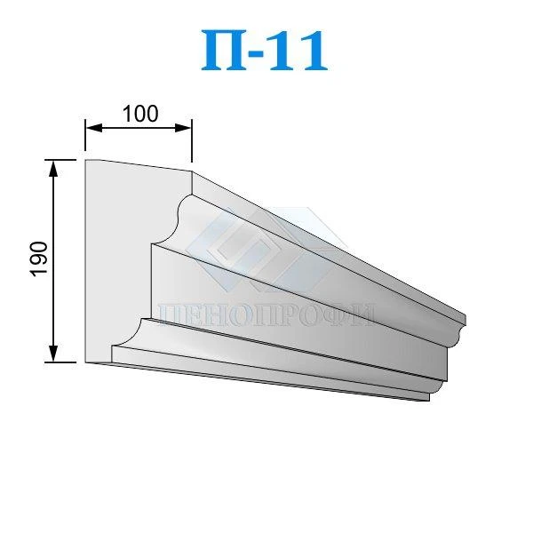 Фото Фасадные подоконники из пенопласта (пенополистирола) П-11 ПСБ-С-25Ф