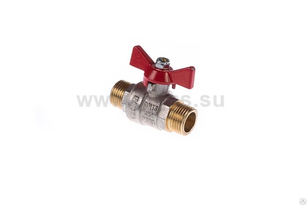 Фото Кран шаровой BASE, рукоятка бабочка 3/4" нар.-нар. (уп.12/144) Valtec