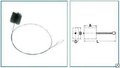 Фото Спиральная щётка для чистки печей и котлов