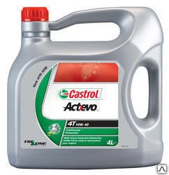 Фото Масло моторное для 4 тактного мотоцикла Castrol Act&gt;Evo 4T 10W-40, 4 л