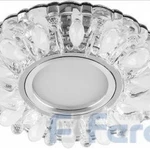 фото Софит FERON CD914 SMD MR16 G5.3 50W прозр. мат., хром (со светодиодной по