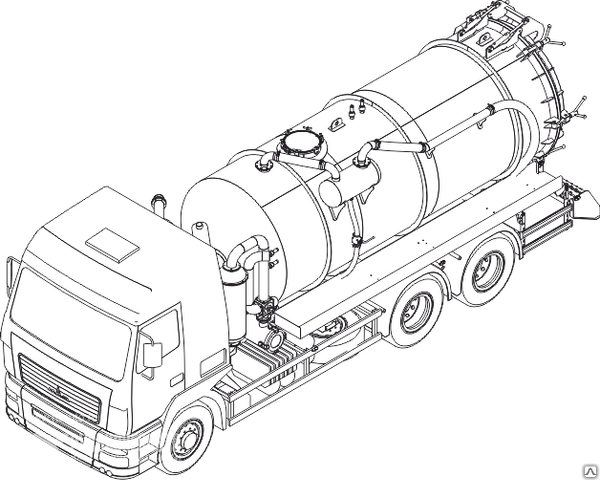 Фото 465216 на шасси МАЗ-6312В9-429-012 МАШИНА ИЛОСОСНАЯ Евро-4