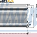 фото Конденсатор, кондиционер NISSENS 94583 Конденсер VAG A4,A6,Allroad 01 04