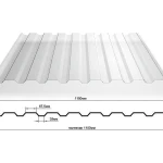 фото Поликарбонатный профилированный лист МП-20х1100 (Прозрачный-0.9)
