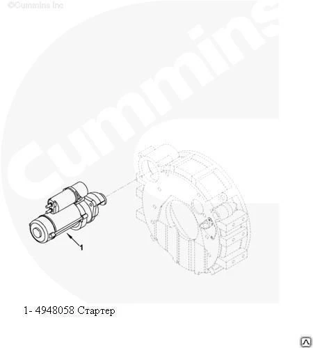 Фото Стартер Cummins 24V 6KW Prestolite Electric M93R3001SE 4948058