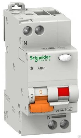 Фото Дифференциальный автомат АВДТ-63 2п 40А 30мА Schneider Electric