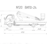 фото Автогидроподъемник ВИПО-24 на шасси JAC N120