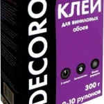 фото Клей обойный &quot;ДЕКОРО&quot; Винил 300г (9-10рул.) 1/30 Россия