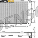 фото Радиатор, охлаждение двигателя DENSO DRM17064 Радиатор охл. ДВС MB W201