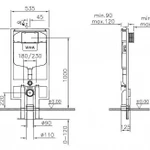 фото Инсталляция Vitra 740-5800-02 2,5/4 л для подвесного унитаза