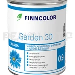 фото Эмаль алкид унив  0,9л база A Finncolor GARDEN 30 (6) ЭК П